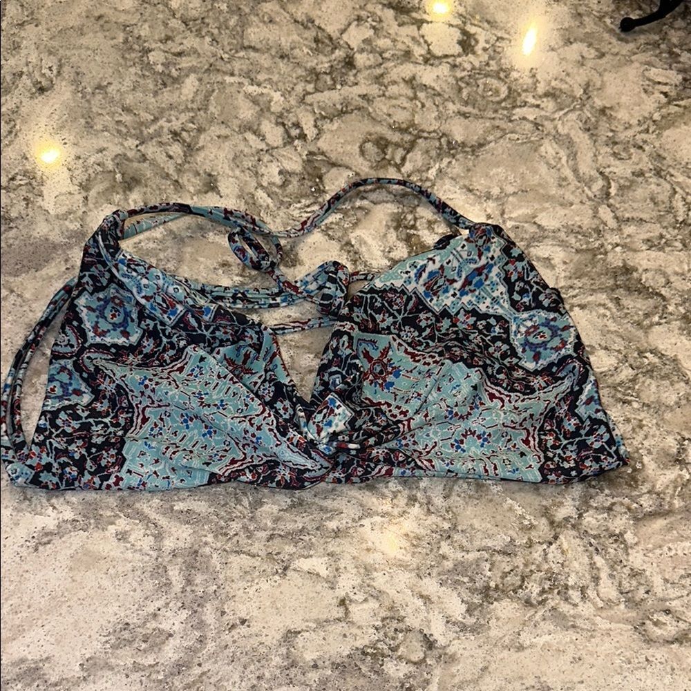 🌀 L*Space Boho Print Bikini Top Size Large